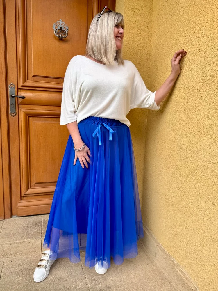 Jupon Adriano bleu roi