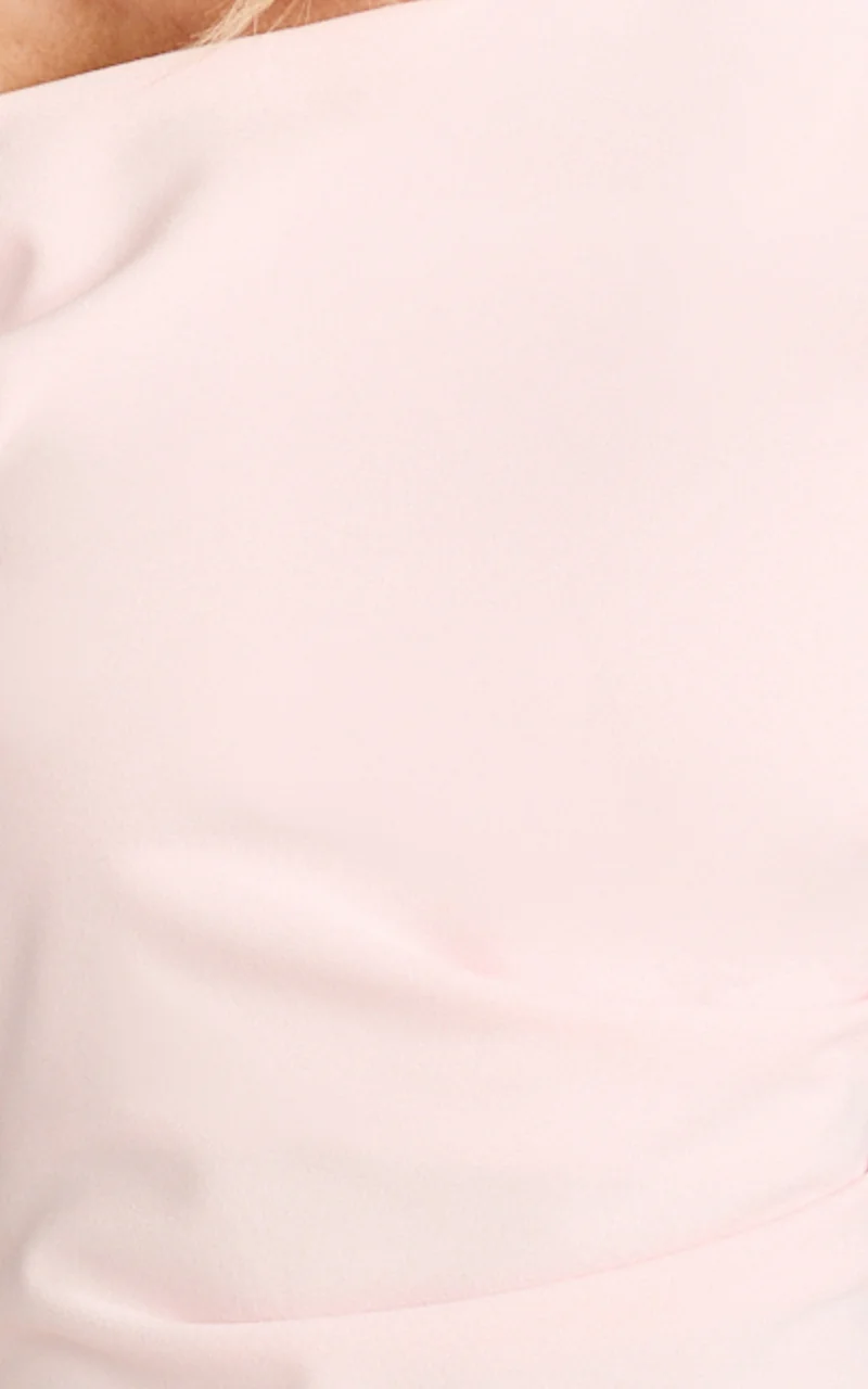 Vilma Mini Dress - One Shoulder Bodycon Dress in Pink