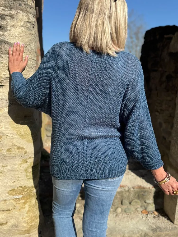 Pull Timéo Etoile bleu jean foncé