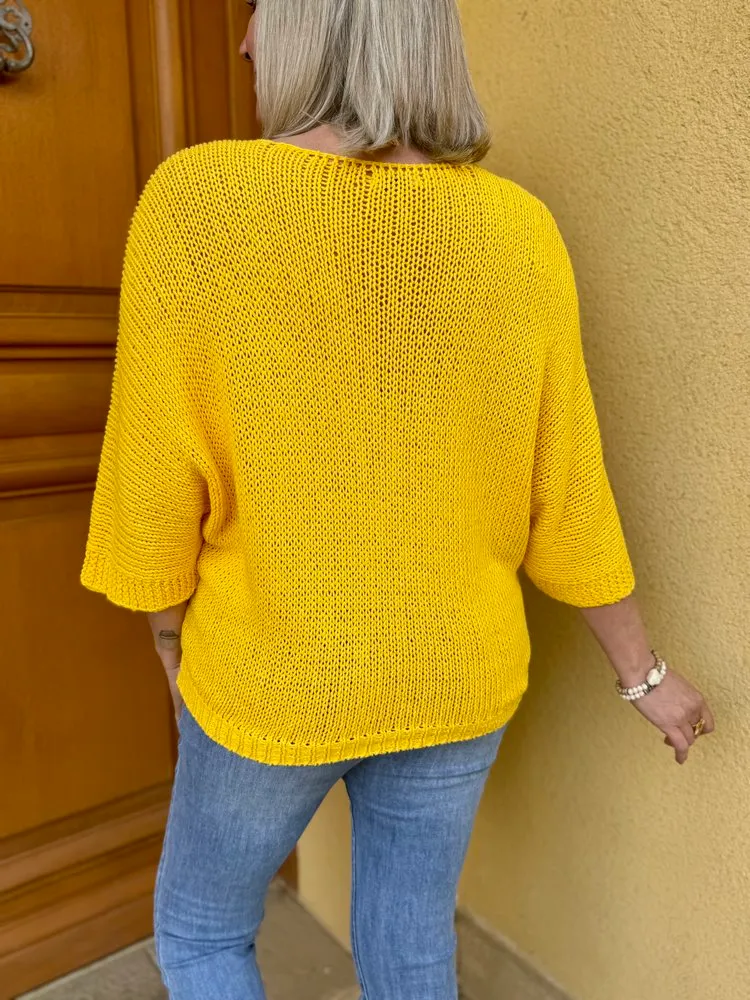 Pull Luca ocre jaune