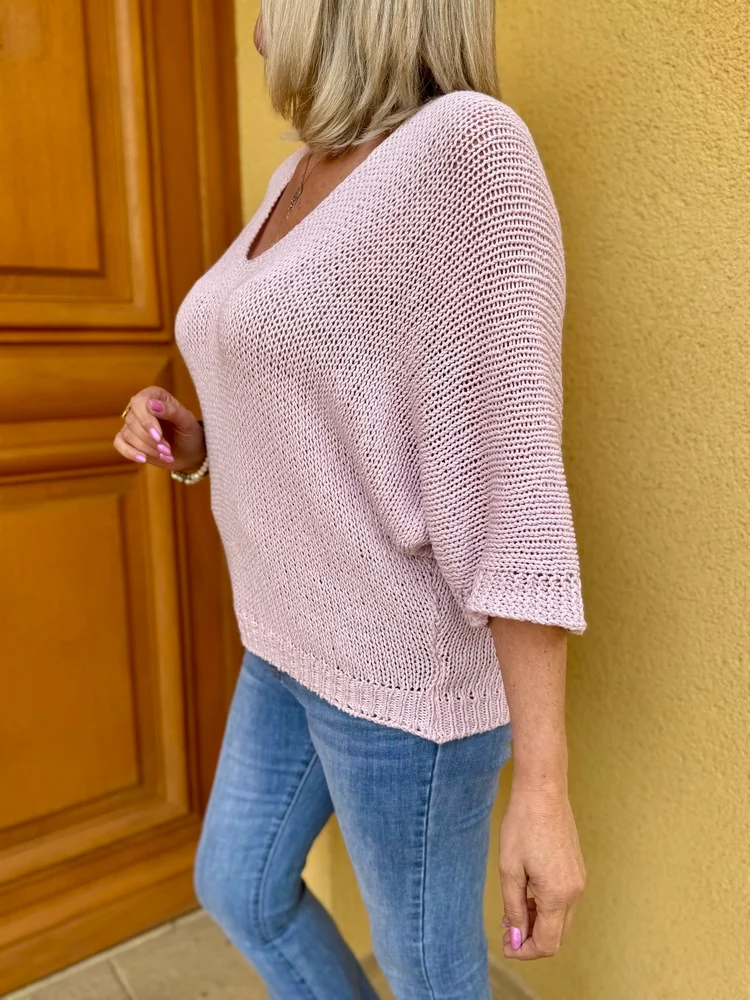 Pull Luca vieux rose