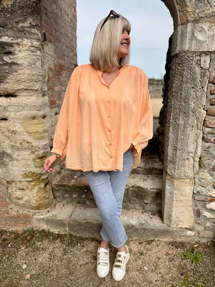 Chemise loose Camilla orange