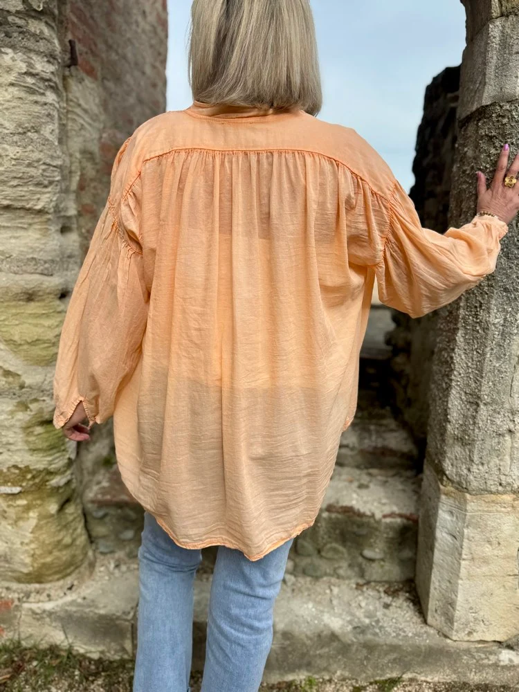 Chemise loose Camilla orange
