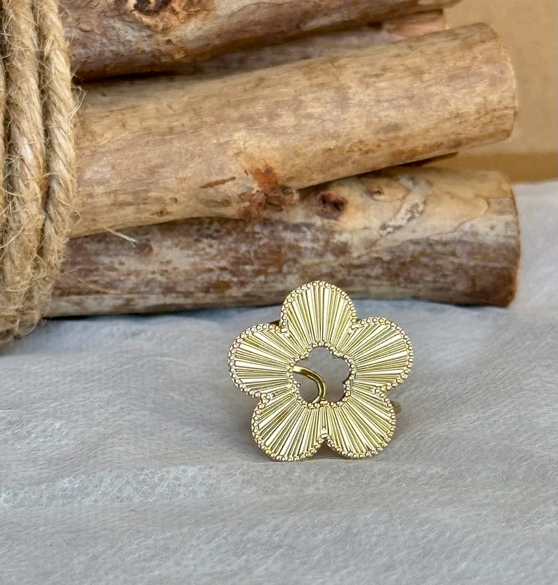 Bague Marguerite doré