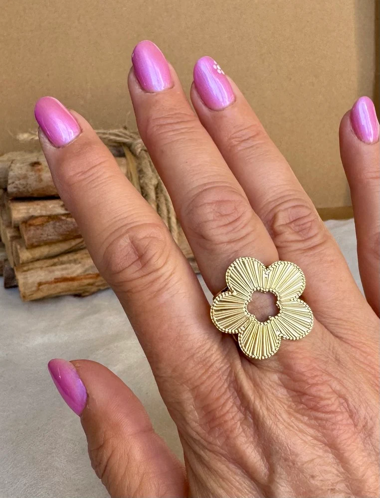 Bague Marguerite doré