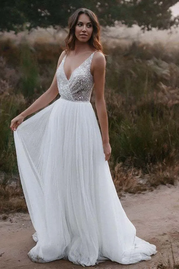 Robe de mariée sirène élégante avec appliques en dentelle, décolleté bateau, sans manches