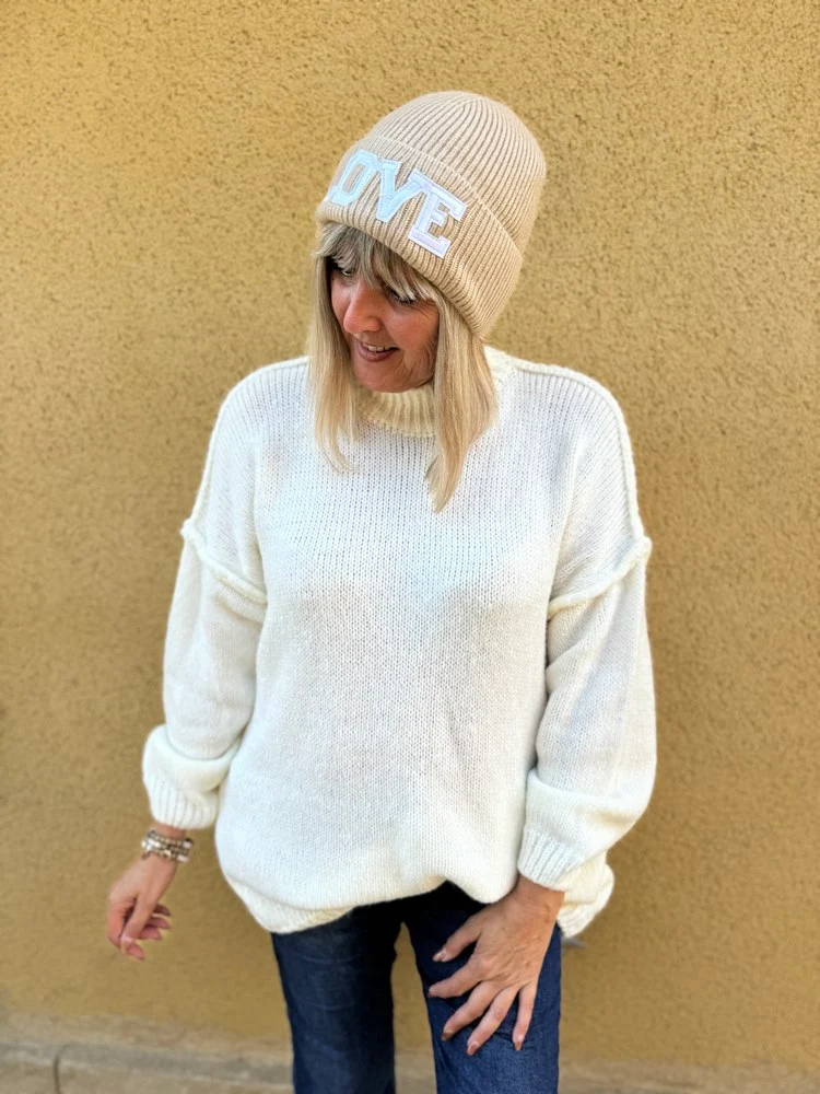 Bonnet Love beige