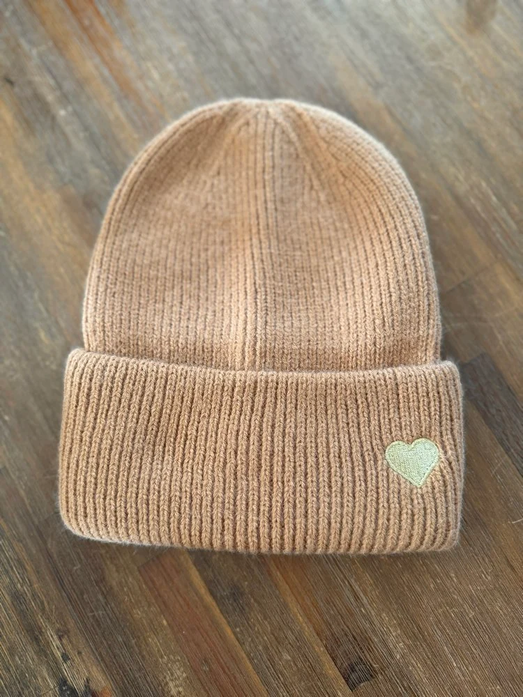 Bonnet Théo Coeur camel