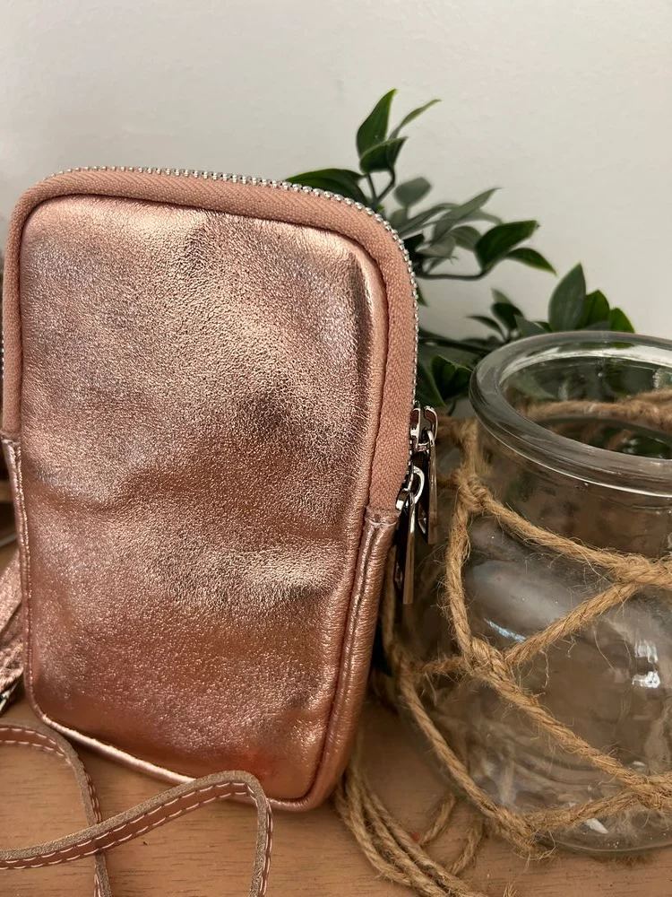 Sacoche Paola champagne rosé