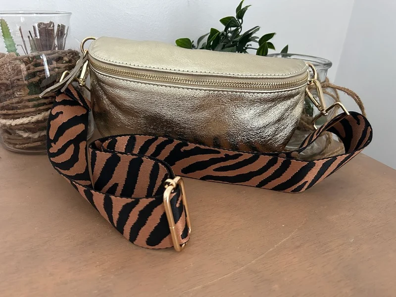 Bandoulière de sac Elisa camel