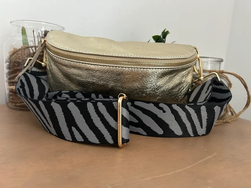 Bandoulière de sac Elisa gris