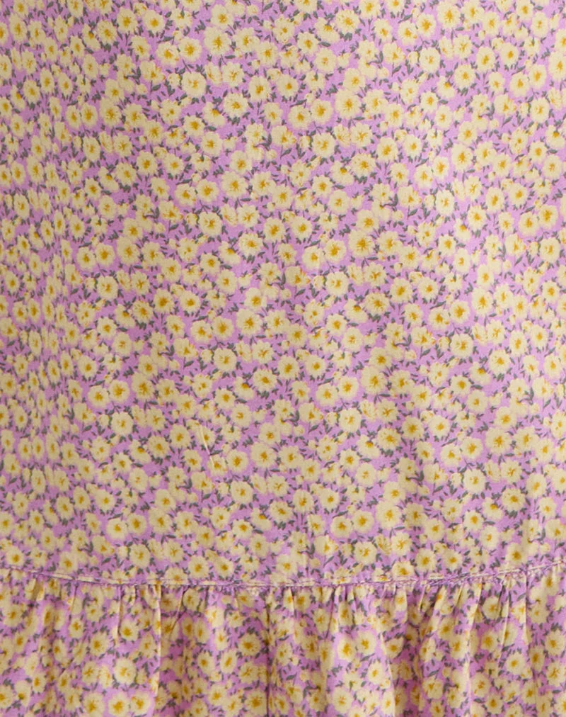 Mini-robe Vitata « Flower Fun » Lilas-Citron