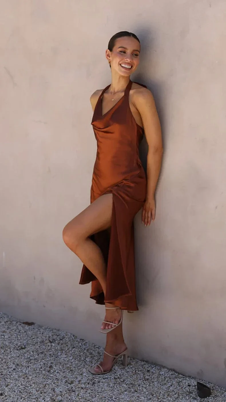 Robe demoiselle d'honneur midi dos nu