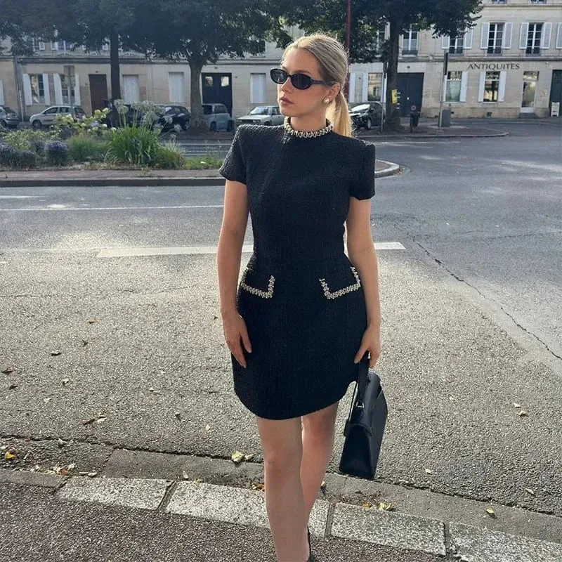 Robe de soirée chic courte habillée