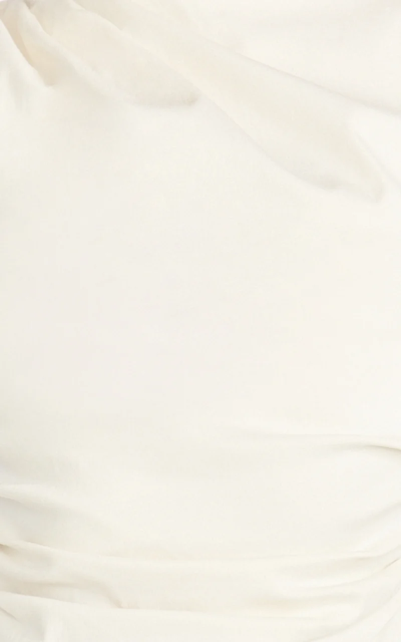 Gisandra Top - High Neck Gathered Sleeveless Top in Cream