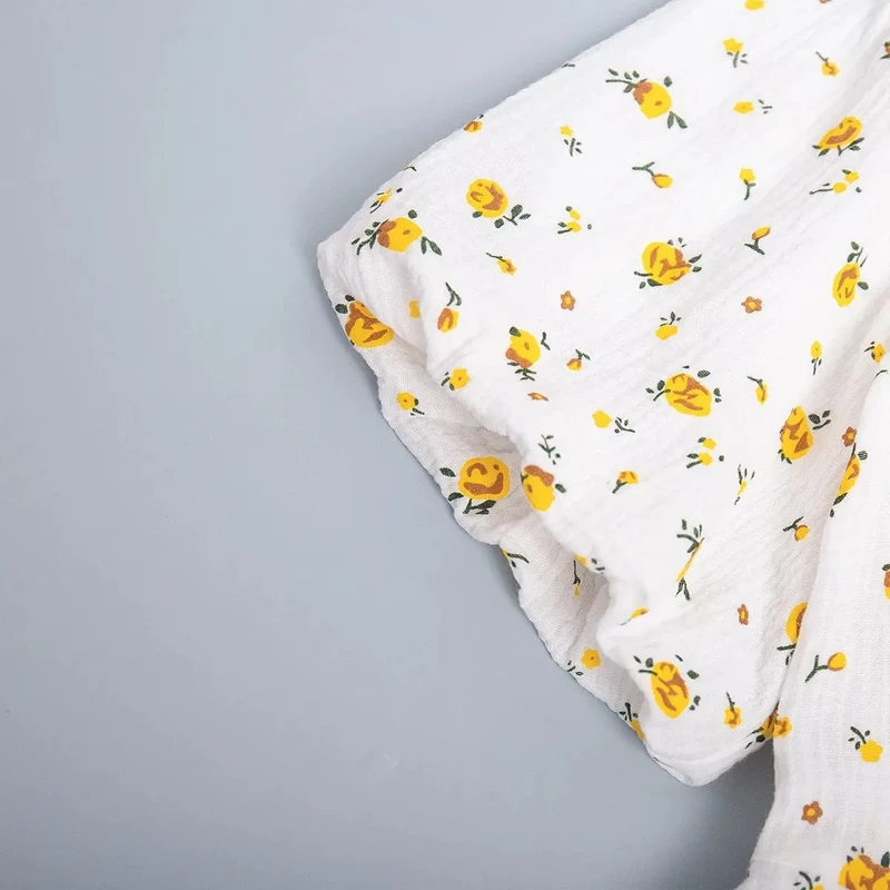 Robe été fleurie longue blanche