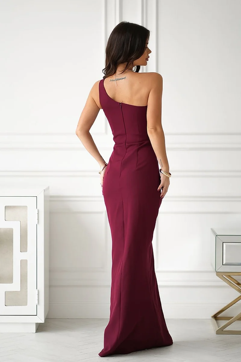 Robe de soirée chic fendue longue