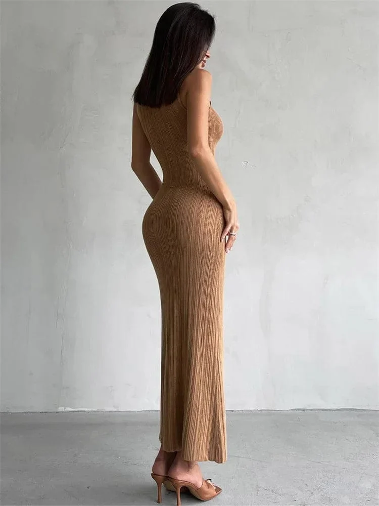 Robe midi moulante chic