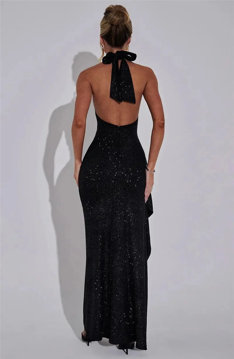 Robe de soirée sexy asymétrique longue