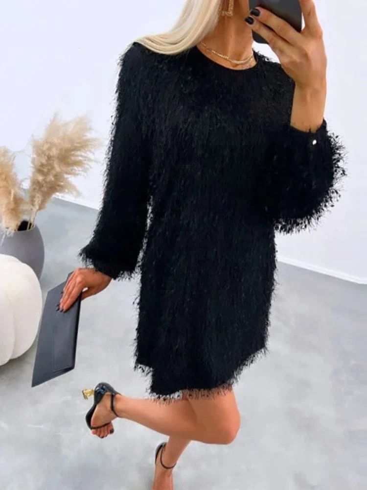 Robe de soirée midi sequin