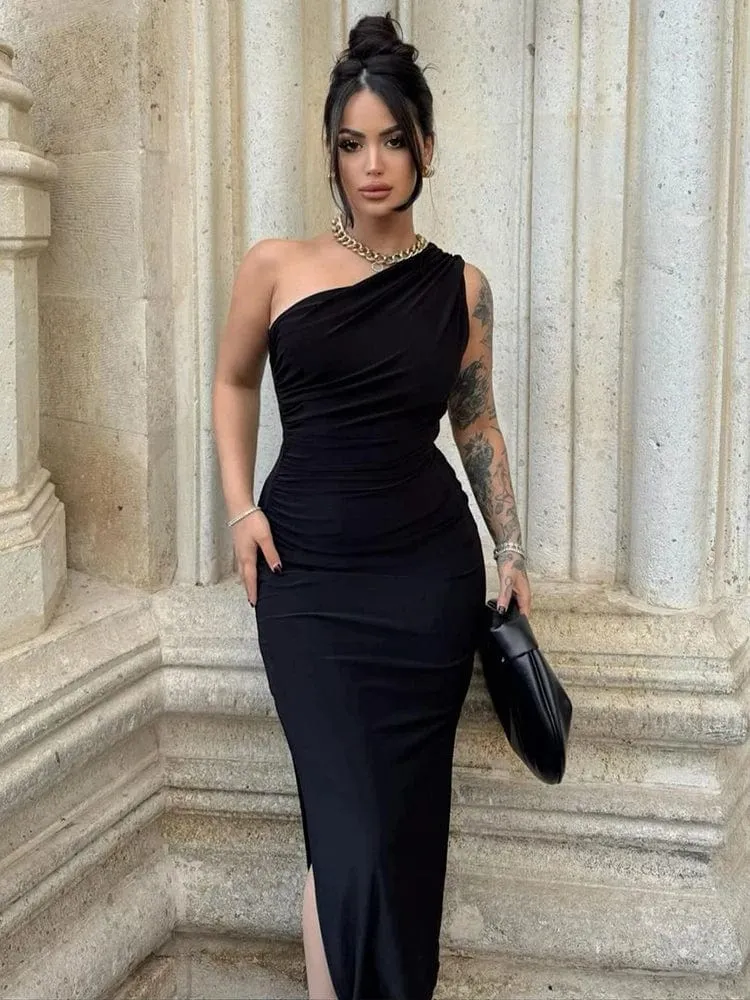 Robe de soirée midi chic & moulante