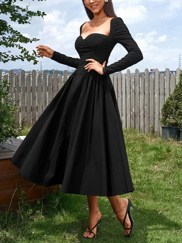 Robe de soirée chic midi princesse