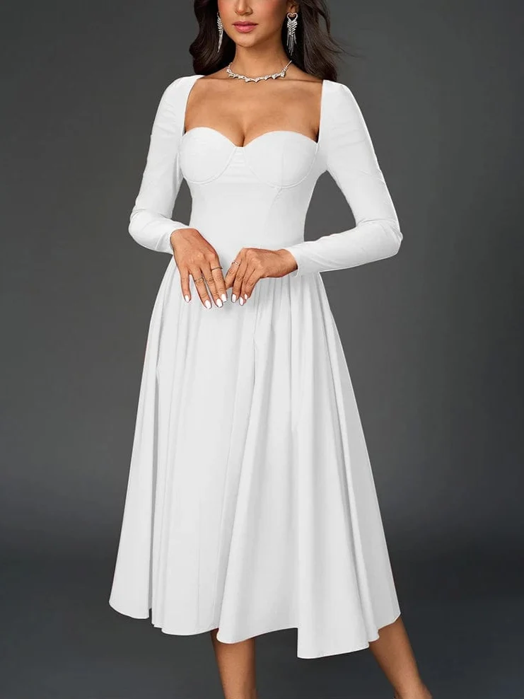 Robe de soirée chic midi princesse
