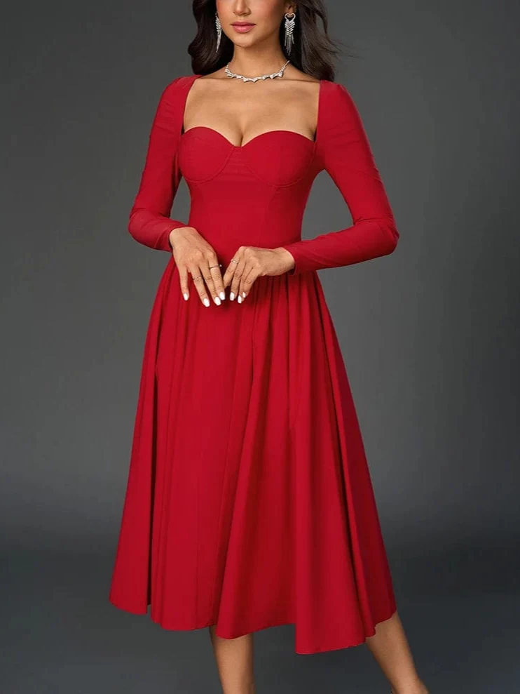 Robe de soirée chic midi princesse