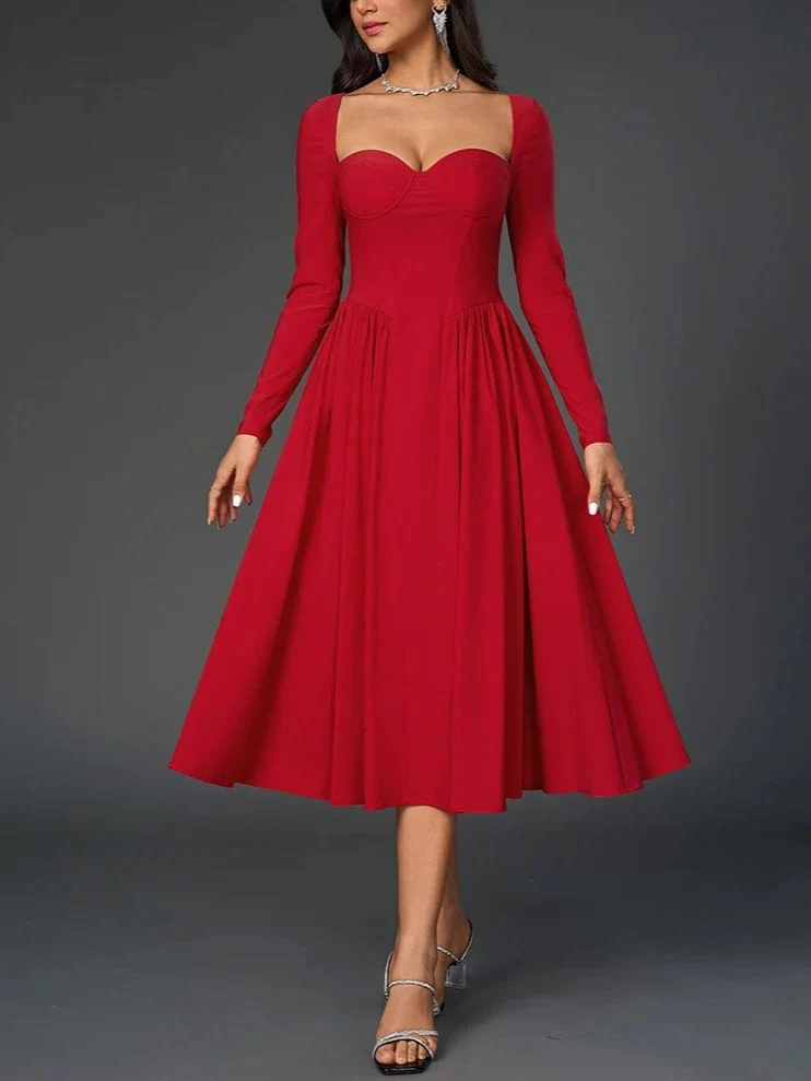 Robe de soirée chic midi princesse