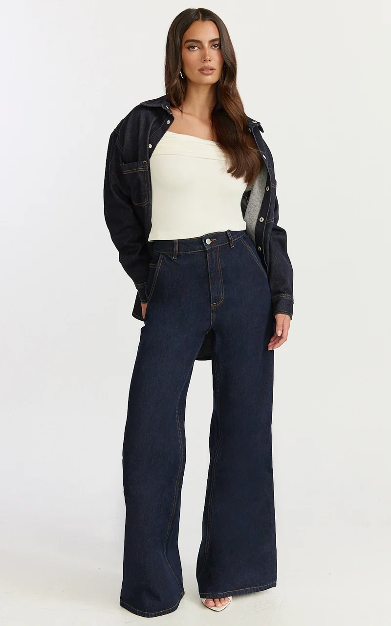 Jolie Top - Off Shoulder Long Sleeve Gathered Top in Cream