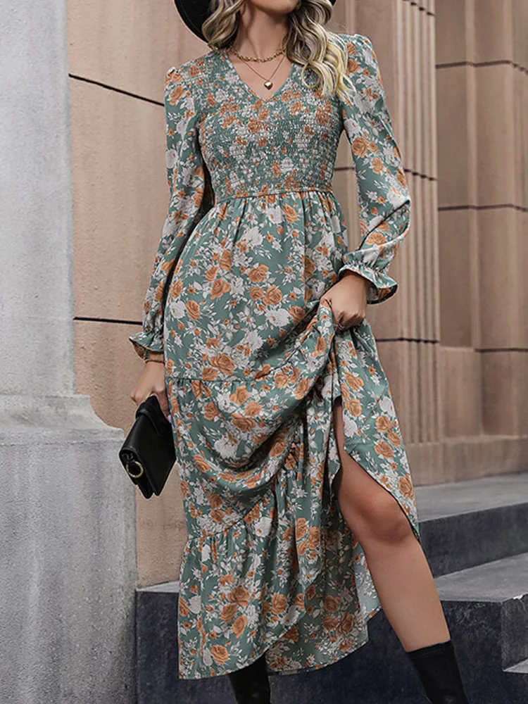 Robe boheme chic femme vintage
