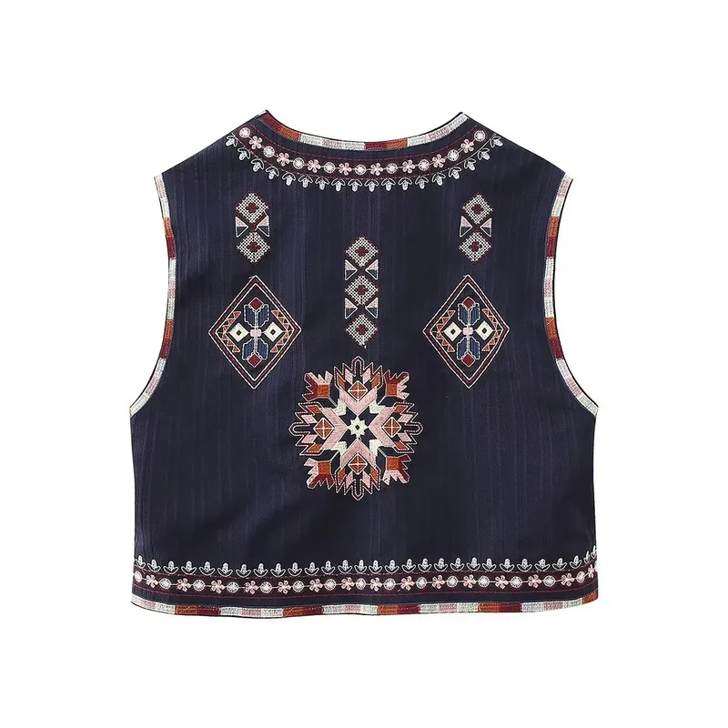 Veste sans manche bohème chic