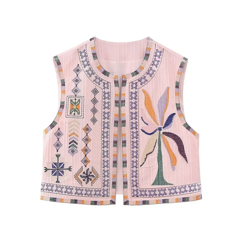 Veste sans manche bohème chic