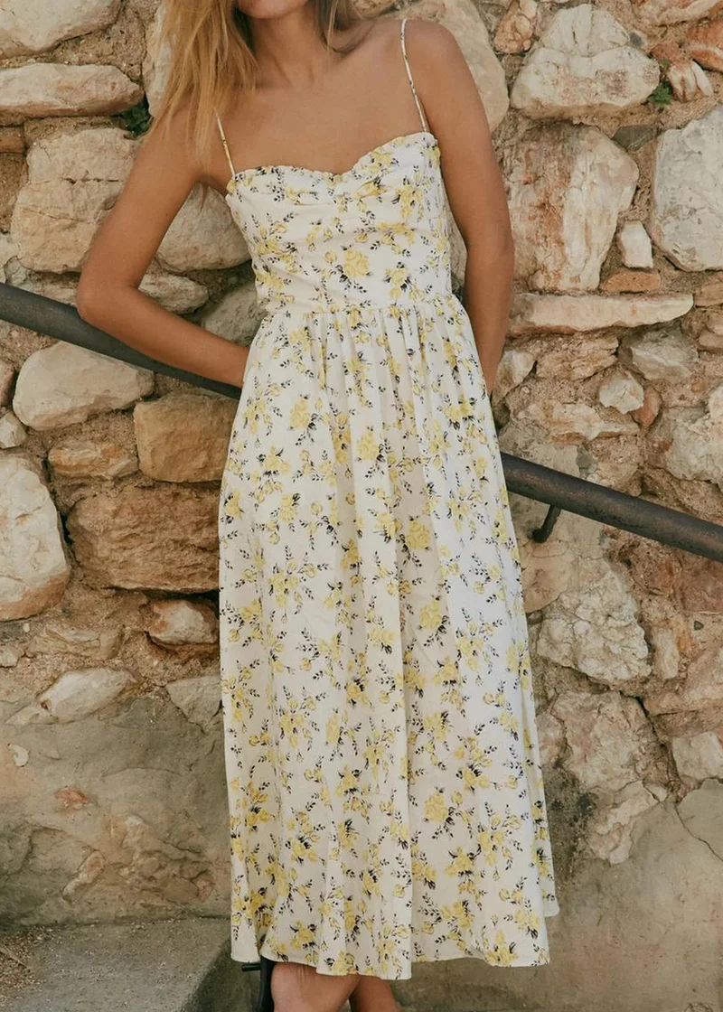 Robe en mousseline chic champetre