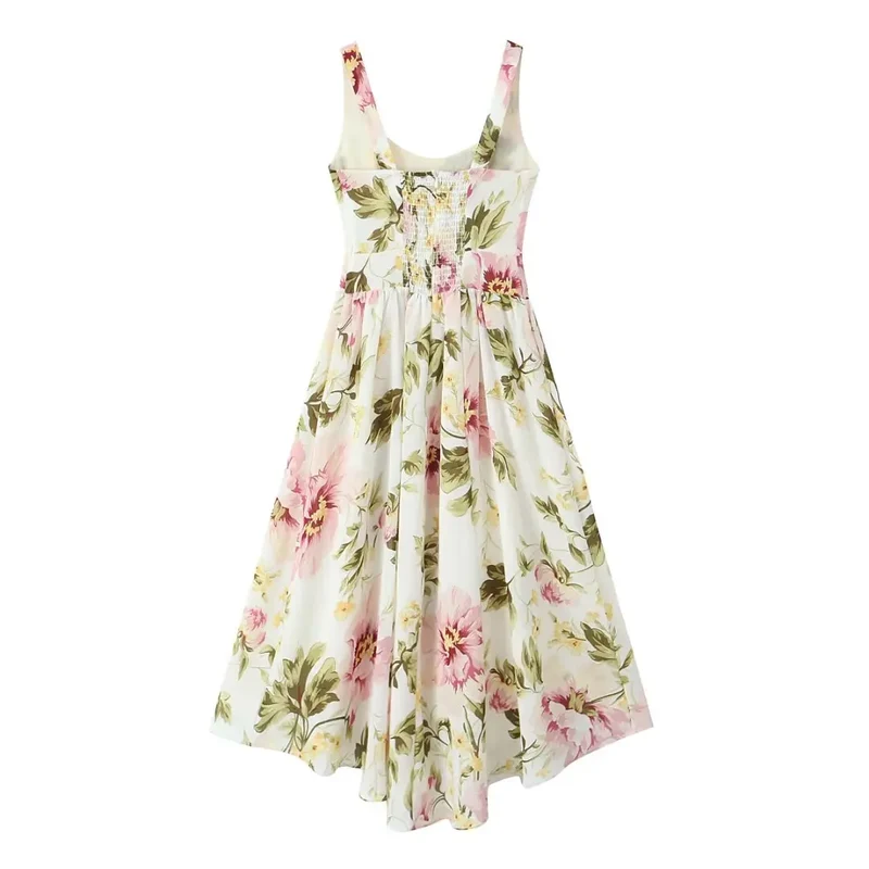 Robe blanche romantique longue