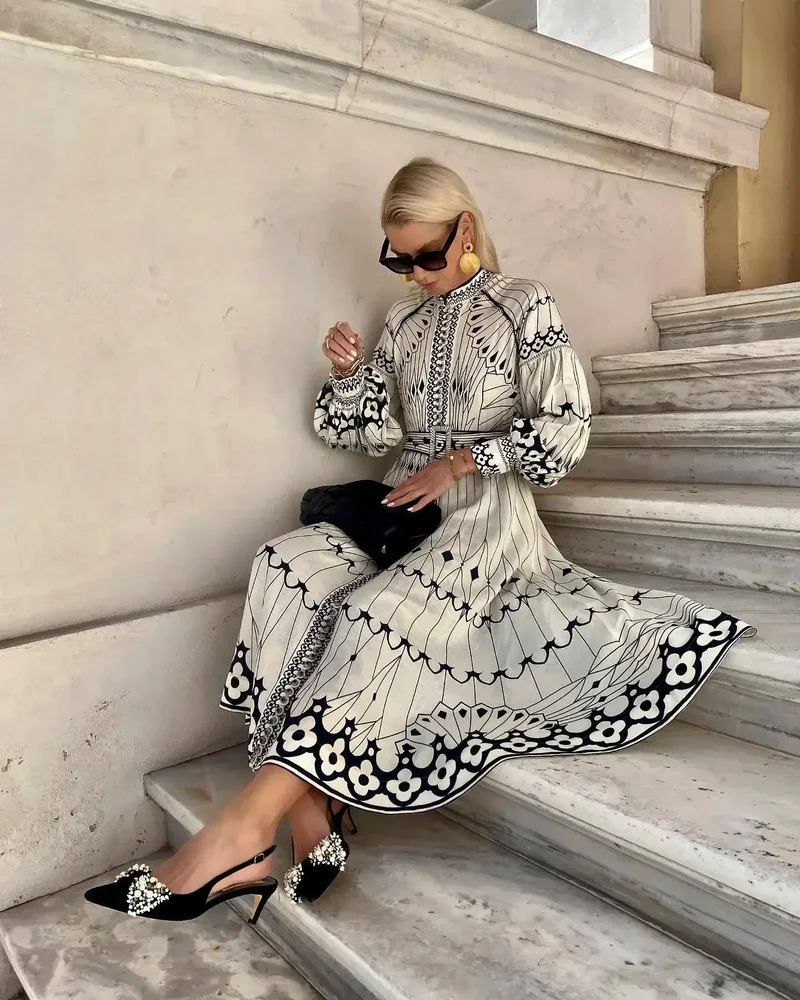 Robe retro pour femme