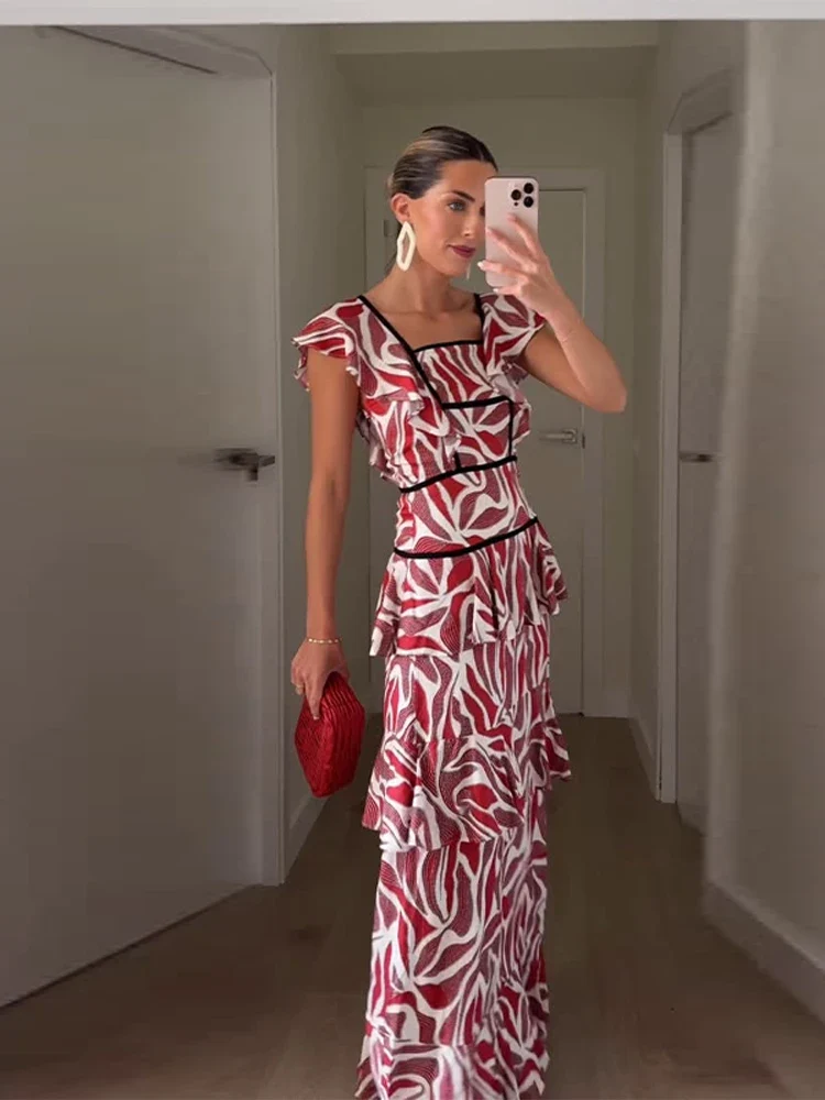 Robe à Volants Chic