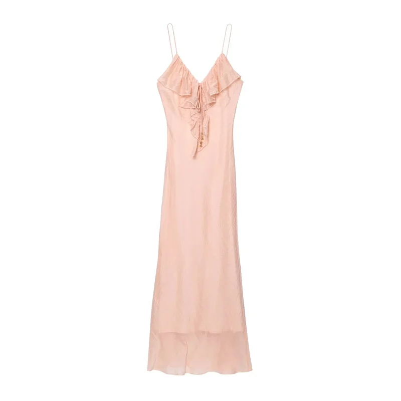 Robe longue nude