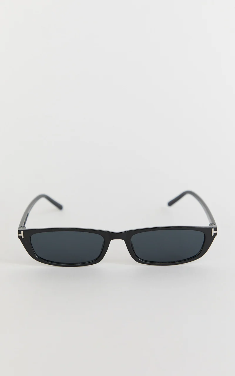Colette Sunglasses - Small Rectangle Sunglasses in Black