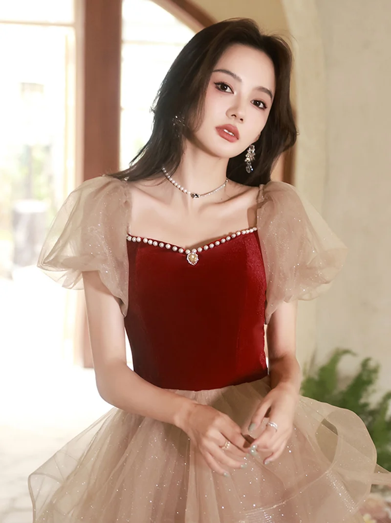 Robe de danse courte à plusieurs niveaux pour juniors, tenue de danse de 8e année