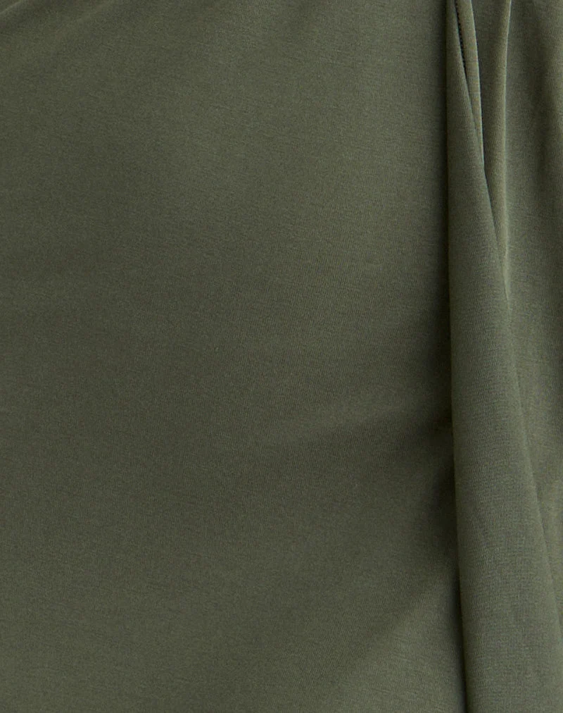 Mini robe dos nu Miyoko en vert