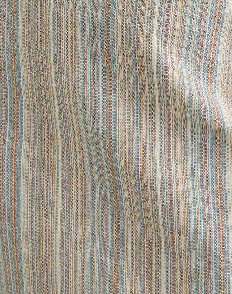 Jioner Mini Dress in Stripe Yellow with Lining (Mini robe à rayures jaunes avec doublure)