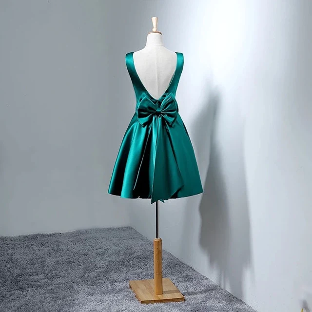 Bleu sarcelle courte junior robes semi-formelles robe de soirée