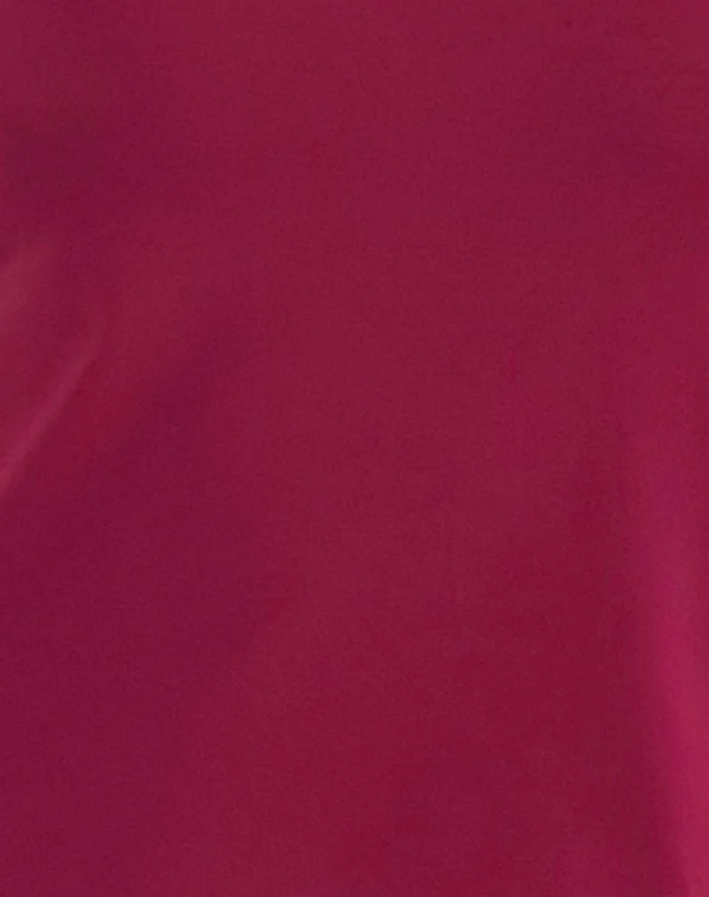 Klazari Top in Rayon Jersey Burgundy