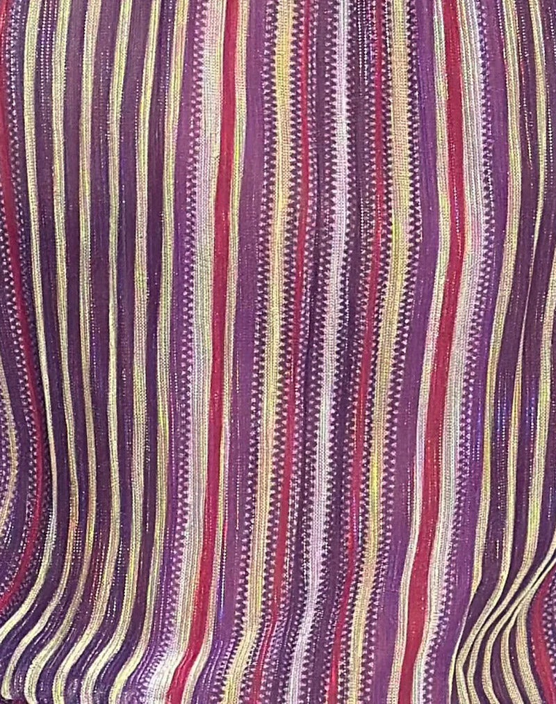 Top Brienne en Shimmer Plisse Purple Pink