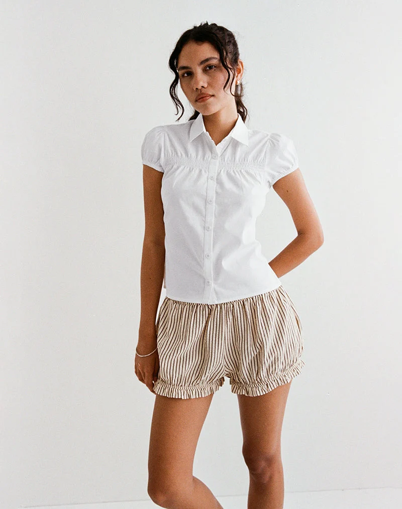 Ulsan - Chemise cintrée, blanche