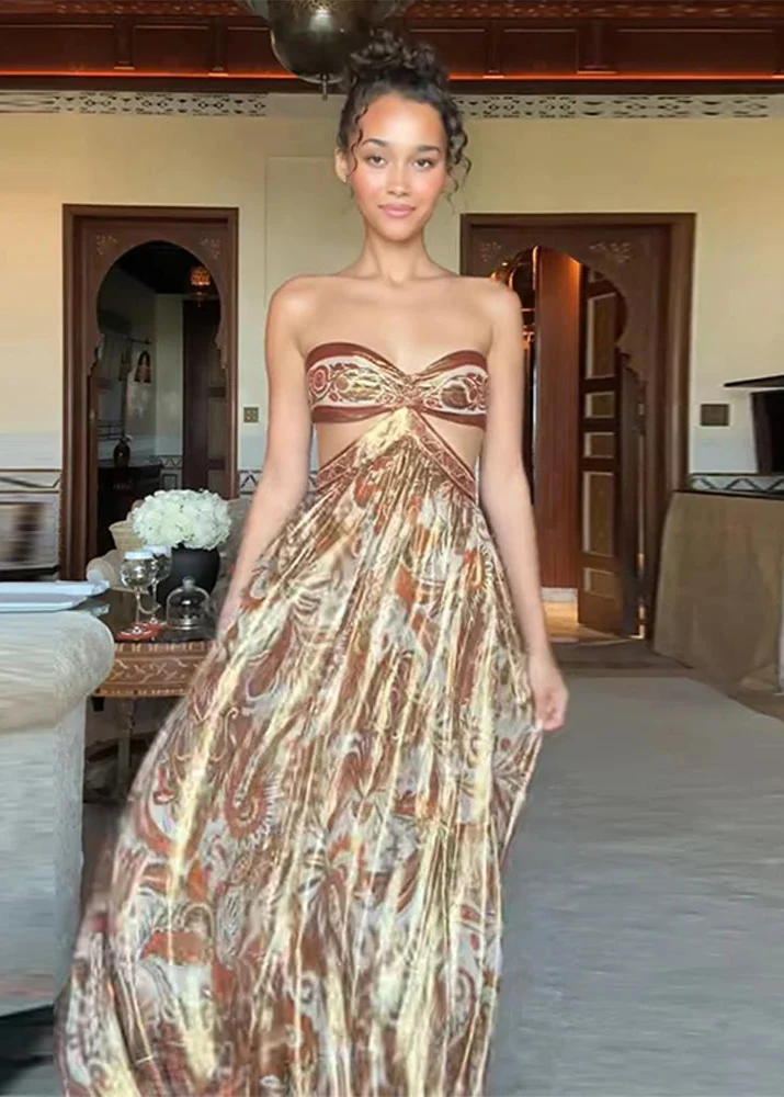 Robe Bandeau Longue Chic
