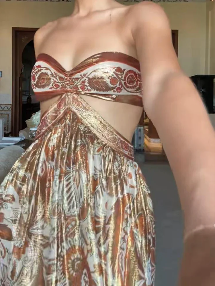 Robe Bandeau Longue Chic