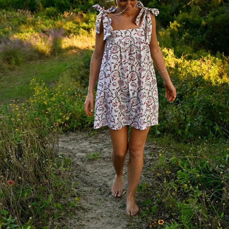 Robe courte tendance estivale