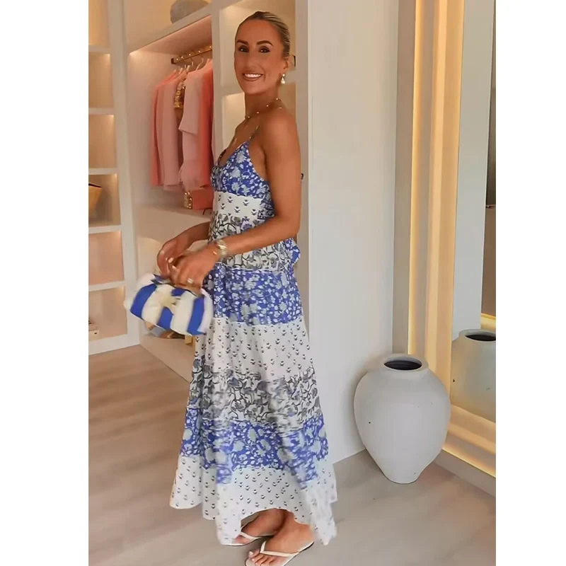 Robe hippie chic a bretelles